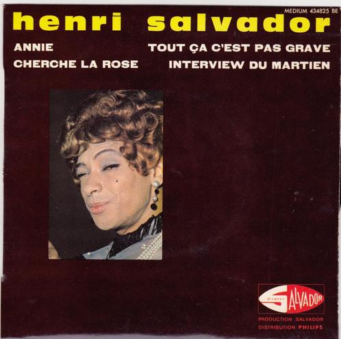 Vinyl 45T Henri Salvador, Frans lied, Cd's en Dvd's, Vinyl Singles, Gebruikt, Single, Humor en Cabaret, Ophalen of Verzenden
