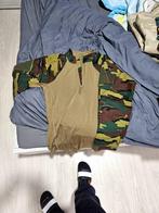 Ancien uniforme armée belge .shirt combat veste et pantalon, Ophalen of Verzenden, Landmacht, Kleding of Schoenen