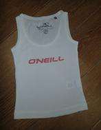 O'Neill wit topje met roze print (128), Meisje, Ophalen of Verzenden, Zo goed als nieuw, Shirt of Longsleeve