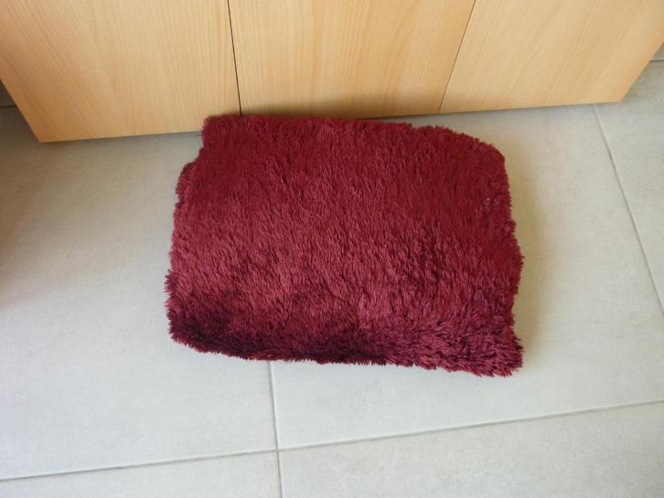 Bordeaux zachte fleece deken 130x200 cm, Huis en Inrichting, Woonaccessoires | Overige, Ophalen of Verzenden