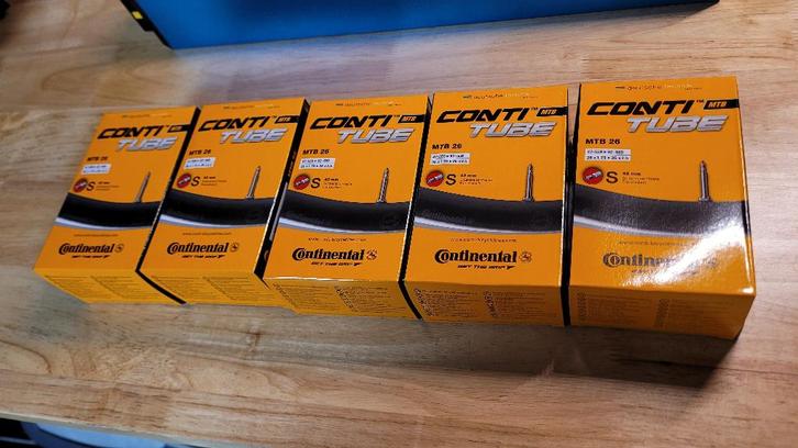 Continental 26' binnenbanden 5 of 10 stuks, Vélos & Vélomoteurs, Vélos Pièces, Neuf, Général, Enlèvement ou Envoi