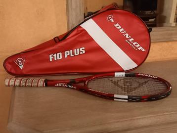 Dunlop Tennis Racket F10 Plus met tas, Enlèvement ou Envoi, Comme neuf, Raquette, Dunlop