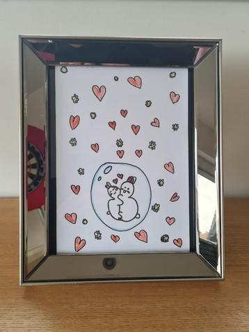 Kwalitieitsvolle Pearl Brons foto/spiegel-lijst met steun beschikbaar voor biedingen