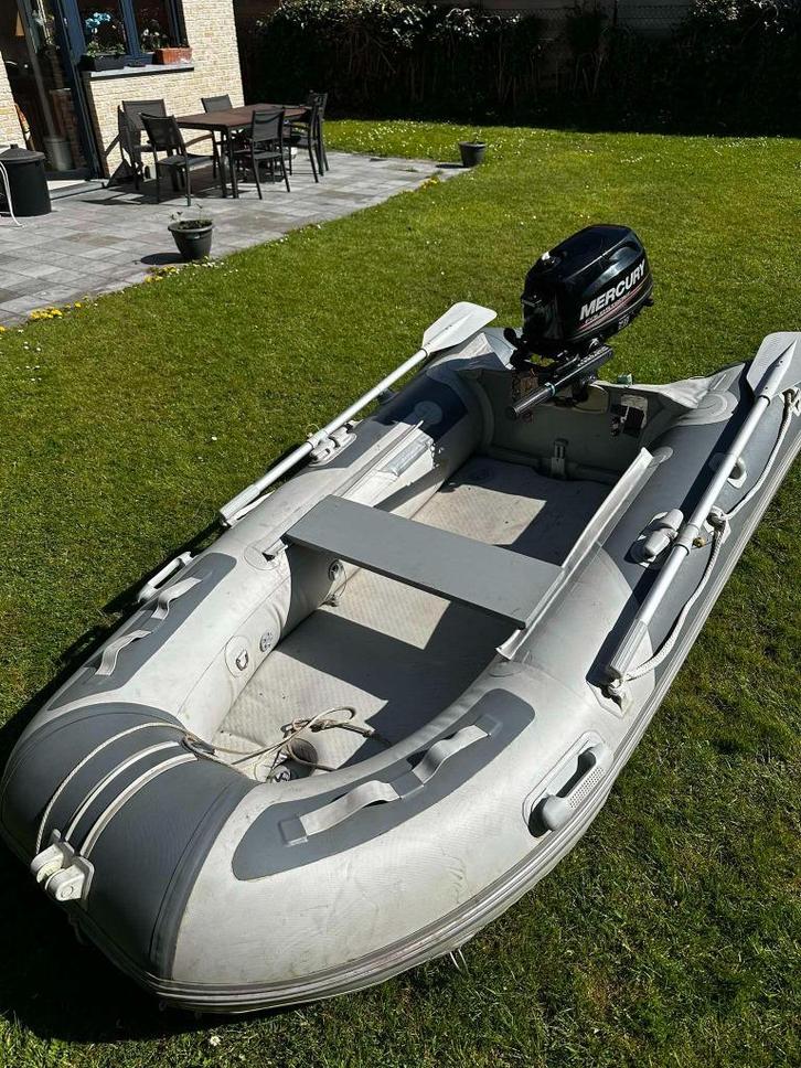 bateaux rigide de 2m50 avec moteur 4cv, Watersport en Boten, Rubberboten, Overige merken, Airdeck, Minder dan 70 pk, Benzine, Ophalen