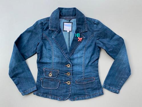 Jeans vest / blazer Hampton Bays JBC 122, Kinderen en Baby's, Kinderkleding | Maat 122, Zo goed als nieuw, Meisje, Jas, Ophalen of Verzenden