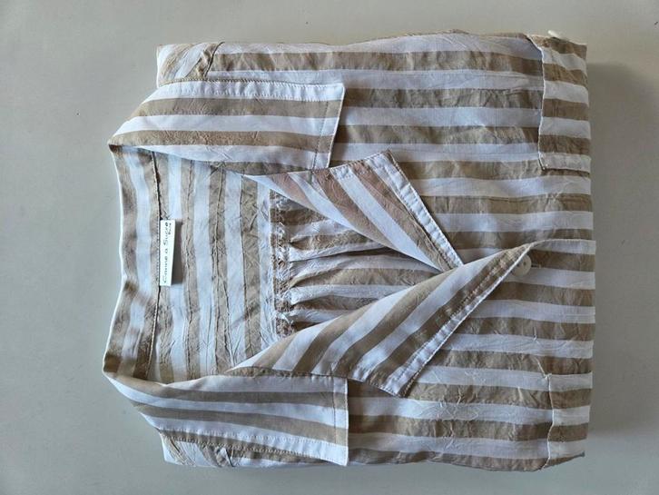 Chemise/chemisier rayé écru/beige taille 40/42, Vêtements | Femmes, Blouses & Tuniques, Comme neuf, Taille 38/40 (M), Beige, Enlèvement ou Envoi