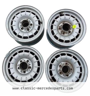 Kroonkurkvelgen / Barockvelgen 6.5J x 14 Inch Mercedes w126  beschikbaar voor biedingen
