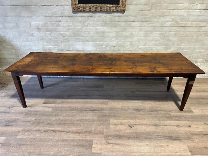 Boerentafel - 290 x 89 cm + 77 cm hoog, Huis en Inrichting, Tafels | Eettafels, Zo goed als nieuw, 50 tot 100 cm, 200 cm of meer