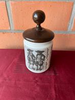 Pot met deksel met musketiers, Antiek en Kunst, Ophalen of Verzenden
