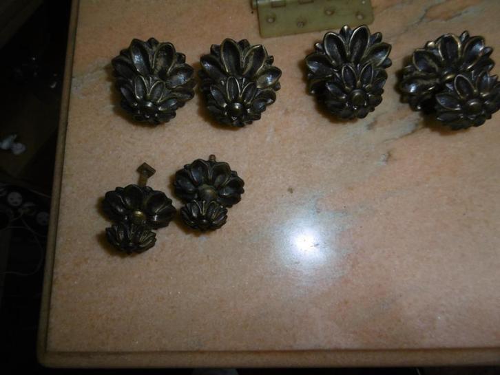 antiek, trekkertjes voor lade of deurtjes, Huis en Inrichting, Kasten | Ladekasten, Zo goed als nieuw, Metaal, Ophalen of Verzenden