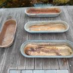 4 antieke metalen drinkbakken,  per stuk., Tuin en Terras, Ophalen, Zo goed als nieuw, Metaal