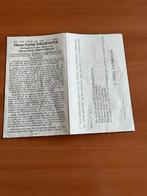 Rouwkaart O. Degroote  Lichtervelde 1887 + 1953, Carte de condoléances, Enlèvement ou Envoi