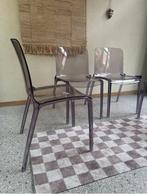 Set van 4 lila plexiglazen Casprini stoelen model Tiffany, Huis en Inrichting, Ophalen, Zo goed als nieuw