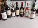 Lot de 7 anciennes bouteilles de vin, Collections, Vins, Pleine, Enlèvement