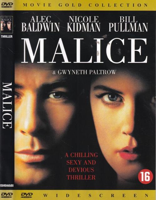 Malice (1993) Alec Baldwin - Nicole Kidman, Cd's en Dvd's, Dvd's | Thrillers en Misdaad, Zo goed als nieuw, Bovennatuurlijke thriller
