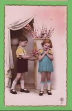 Ansichtkaart „Bourgeois interieur met kinderen” Jaar 19, Verzenden, 1920 tot 1940, Gelopen, Henegouwen