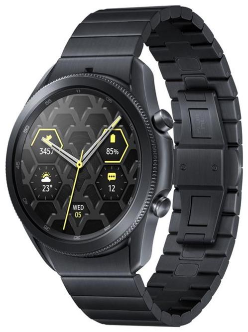 Samsung Galaxy Watch 3 45mm Titan, Bijoux, Sacs & Beauté, Montres connectées, Comme neuf, Android, Noir, Distance, Bandage calorique