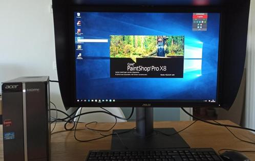 Asus 24 inch monitor + Acer computer +..., Informatique & Logiciels, Moniteurs, Réglable en hauteur, IPS, Enlèvement ou Envoi