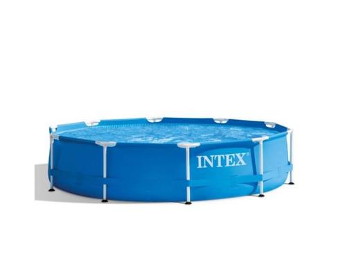 zwembad + filter, Tuin en Terras, Zwembaden, Gebruikt, Opzetzwembad, Minder dan 80 cm, 200 tot 400 cm, 300 cm of meer, Rond, Ophalen