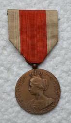 Medaille WO1 Nat. Comite Hulp & Voeding, 14-19, Bronzen Med, Ophalen of Verzenden, Landmacht, Lintje, Medaille of Wings
