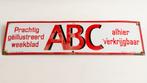 Email bord ABC 1946  20x75cm, Antiek en Kunst, Ophalen of Verzenden