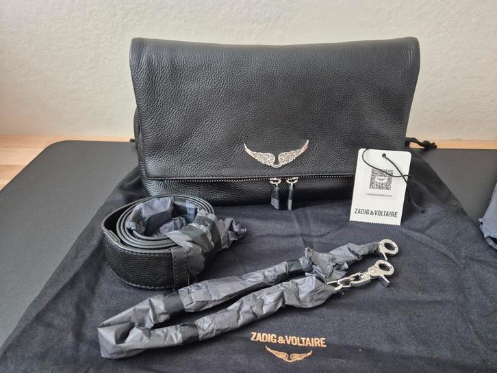 Nieuwe Zadig&Voltaire Rocky-tas, Handtassen en Accessoires, Tassen | Damestassen, Nieuw, Schoudertasje, Zwart, Ophalen of Verzenden