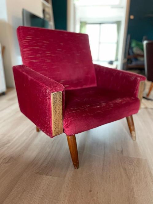 Vintage zeteltje, Huis en Inrichting, Zetels | Zetels, Gebruikt, Rechte bank, Eenpersoons, Minder dan 150 cm, Minder dan 75 cm