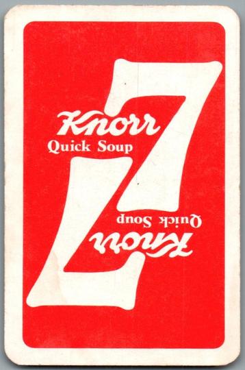 carte à jouer - LK8919 - 2# Knorr quick soup