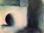 Schilderij groenblauw – Olieverf op doek – Axel3/3, Antiek en Kunst, Kunst | Schilderijen | Modern, Ophalen