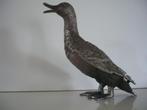 Groot vintage verzilverd bronzen eend Mauro Manetti stijl, Ophalen of Verzenden