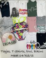 Trui 14-15j, topje 14j, 8 t-shirts 16j/(X)S, bikini 14j, Ophalen of Verzenden, Zo goed als nieuw, Overige maten
