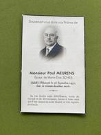 Meurens x Schils 1875 1937 Bihucourt, Verzamelen, Bidprentjes en Rouwkaarten, Ophalen of Verzenden, Bidprentje