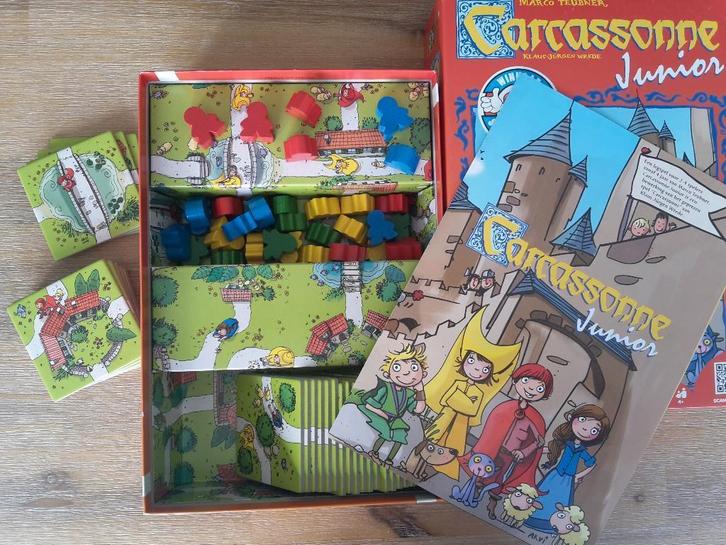 Carcassonne Junior, 2-4 spelers, 4+, 999, + 1 gratis promo, Hobby en Vrije tijd, Gezelschapsspellen | Bordspellen, Zo goed als nieuw