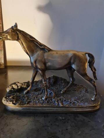 Prachtig bronzen paard uit de 19e eeuw - Pierre-Jules Mène-H beschikbaar voor biedingen