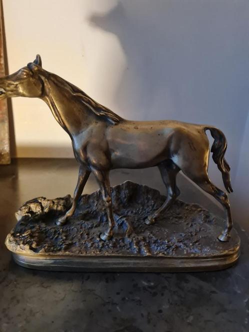 Prachtig bronzen paard uit de 19e eeuw - Pierre-Jules Mène-H, Antiek en Kunst, Antiek | Brons en Koper, Brons, Verzenden