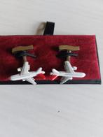 Boutons de manchettes anglais Lewin motif avions, Handtassen en Accessoires, Manchetknopen, Ophalen of Verzenden, Zo goed als nieuw