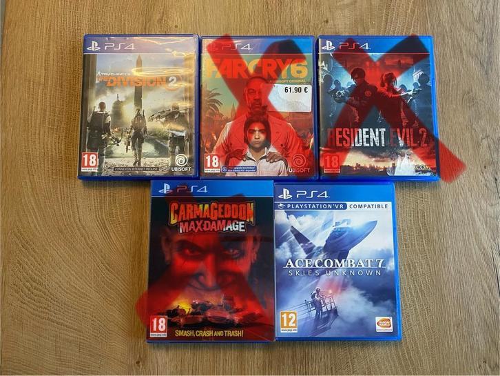 Divers jeux PS4, Games en Spelcomputers, Games | Sony PlayStation 4, Zo goed als nieuw, Vechten, Ophalen of Verzenden