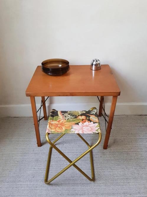 Vintage houten opvouwbare 'klap' tafel - TORCK, Verzamelen, Retro, Ophalen of Verzenden