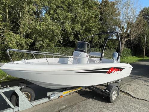 Easy Boat 550 Nieuwe Italiaanse console boot met Honda 80 pk, Watersport en Boten, Speedboten, Nieuw, 3 tot 6 meter, Benzine, 70 tot 120 pk