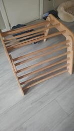 Houten klimrek met glijbaan, Kinderen en Baby's, Speelgoed | Buiten | Speeltoestellen, Ophalen, Zo goed als nieuw, Glijbaan