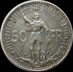 België 50 francs 1935 Frans pos A, Ophalen, Zilver, Losse munt, Zilver