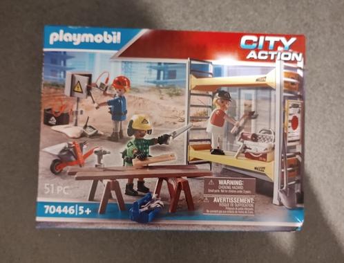 Playmobil City Action Stelling met bouwvakker (70446) - nieu, Kinderen en Baby's, Speelgoed | Playmobil, Nieuw, Complete set, Ophalen of Verzenden