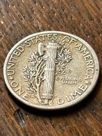 One Dime 1943 Amerika ( zilver 900 ), Ophalen, Noord-Amerika, Losse munt, Zilver