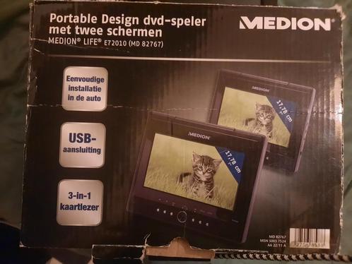 2 Medion draagbare Dvd spelers voor lange autoritten, Audio, Tv en Foto, DVD spelers, Zo goed als nieuw, Dvd-speler, Overige merken