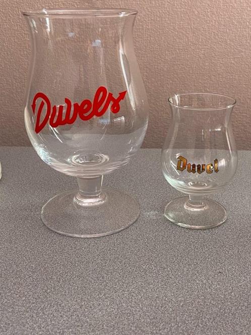 DUVEL bierglas WK voetbal 2018 + DUVEL MINI bierglas, Verzamelen, Biermerken, Zo goed als nieuw, Glas of Glazen, Duvel, Ophalen
