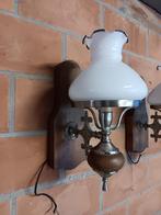 Wandlamp, Maison & Meubles, Lampes | Appliques, Comme neuf, Bois, Enlèvement