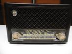 RADIO PHILIPS PHILETA 1950 BAKELITE EN FONCT,SUR GO-MOY 220v, Envoi