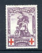 (B) 128 MH 1914 - Ten voordele van het Rode Kruis, Postzegels en Munten, Postzegels | Europa | België, Spoor van plakker, Ophalen of Verzenden