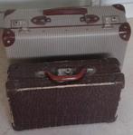 Vintage/retro (opa)valiesjes  1) donkerbruin valiesje, ....., Overige materialen, Gebruikt, Ophalen of Verzenden