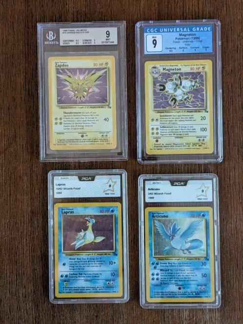 Pokémon FOSSIL holo's grade 9 slabs PCA, CGC, BGS, geen PSA, Hobby en Vrije tijd, Verzamelkaartspellen | Pokémon, Zo goed als nieuw